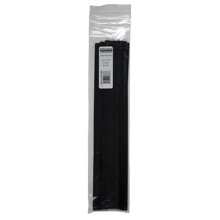 Polyvance Polypropylene Strip, 7/16 x 1/16, 30 ft., Black R02-03-03-BK